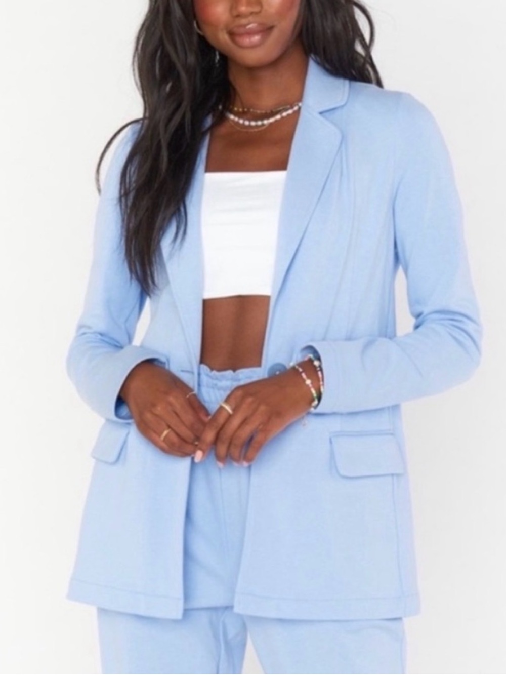 Show Me Your Mumu Lazy Chic Blazer and Pants Set L/XL